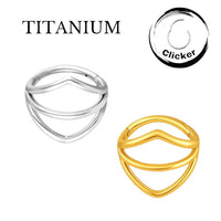 Implant Grade ASTM F136 Titanium 3 Row Open V Segment Clicker