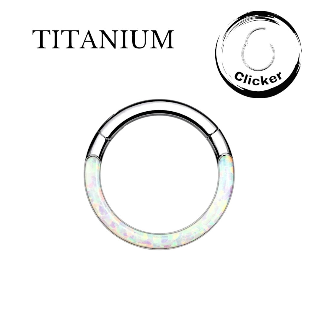 Implant Grade ASTM F136 Titanium Opal Outer Side Segment Clicker
