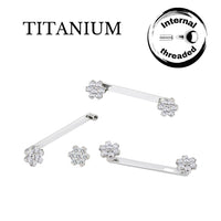 Implant Grade ASTM F136 Titanium Flower Surface