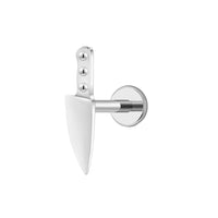 Implant Grade ASTM F136 Titanium Knife Internaly Threaded Labret