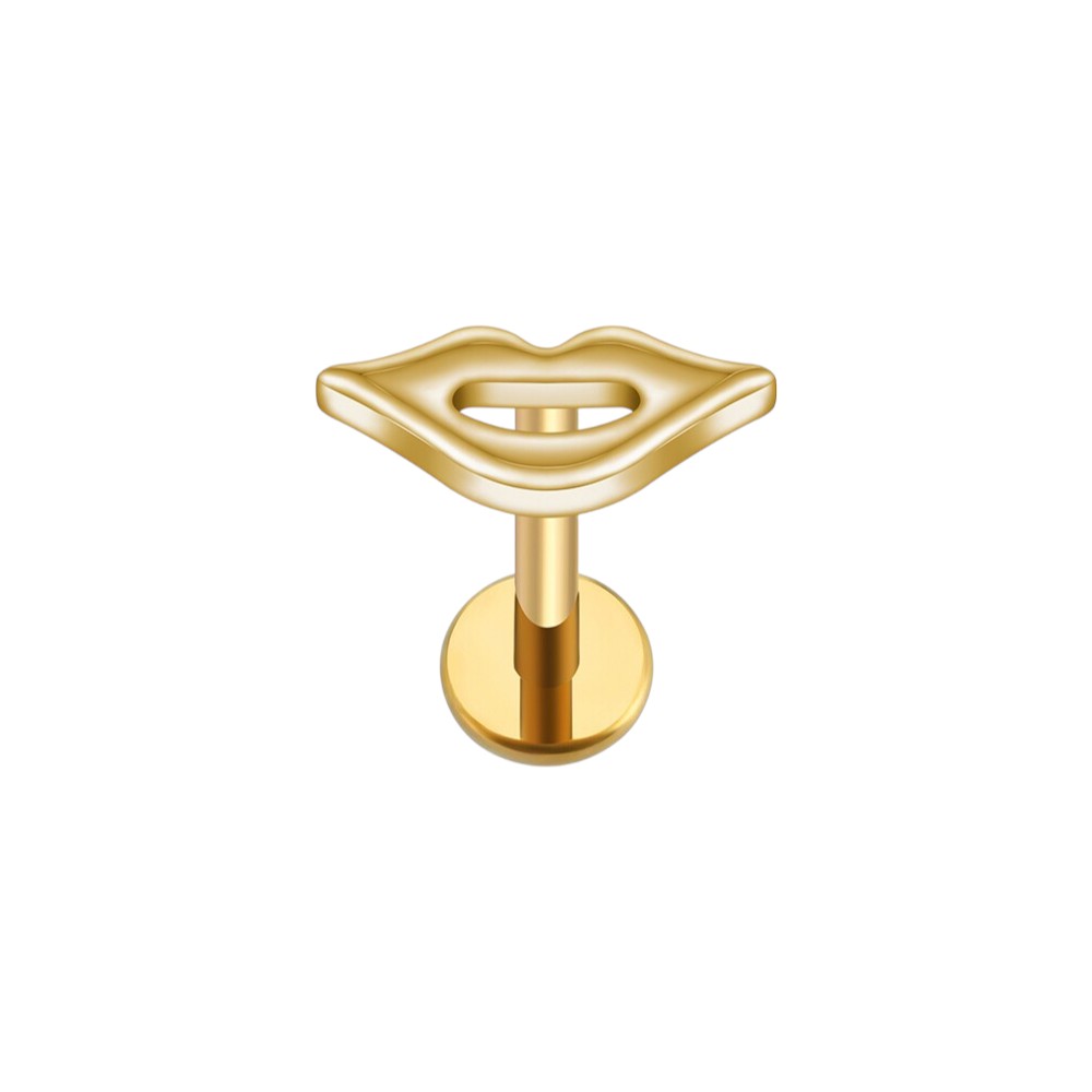 Implant Grade ASTM F136 Titanium Lips Internaly Threaded Labret