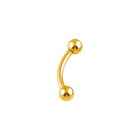 Implant Grade ASTM F136 Titanium Micro banana With Plain 3MM Balls EXternaly Treaded