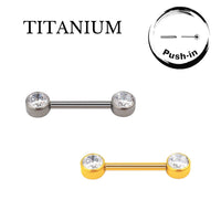 Implant Grade ASTM F136 Titanium Stones Push In