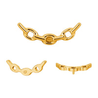 Implant Grade ASTM F136 Titanium Chain Internaly Threaded Labret