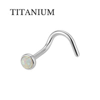 Implant Grade ASTM F136 Titanium Opal Nose Screw Ring