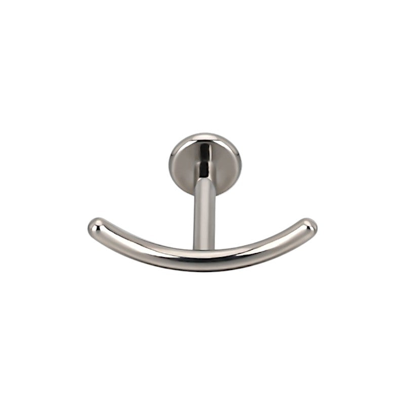 Implant Grade ASTM F136 Titanium CZ Curved Bar Internaly Threaded Labret