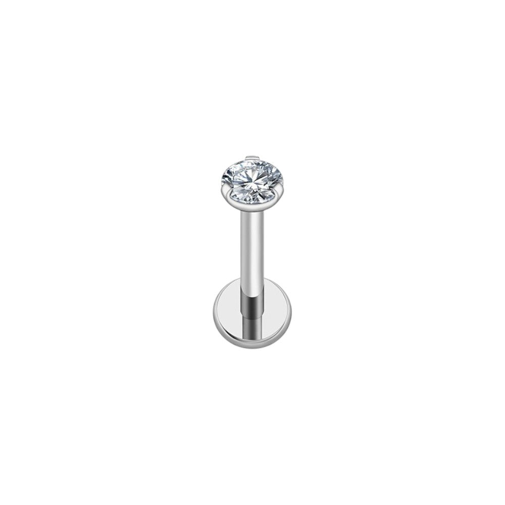 Implant Grade ASTM F136 Titanium Stone On Top Internaly Threaded Labret