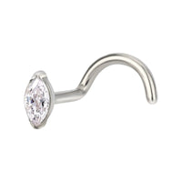 Implant Grade ASTM F136 Titanium Oval Stone Nose Screw Ring